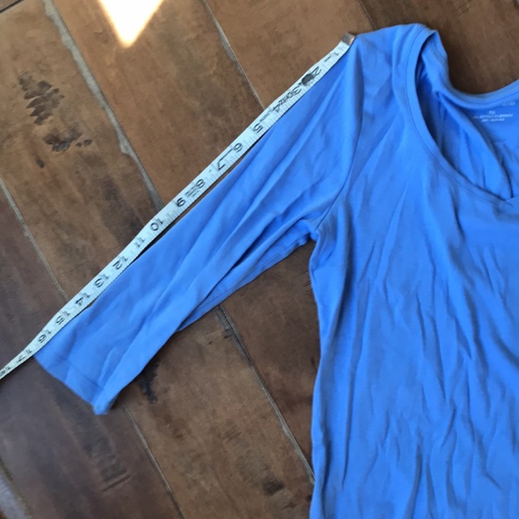 Talbots periwinkle M stretch t - Picture 6 of 6